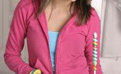 Andi Pink 104472 Cute teen model with lollipop
