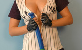 Sweet Krissy 105604 Likes To Play A Little Baseball.. Naked..
