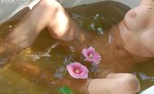 Amour Angels Masha SUMMER BATH 105919 Attractive girl with awesome breasts taking a bath in the yard of her country-house