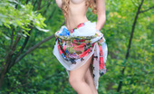 Amour Angels Lisa BOHO STYLE 106790 Adorable teen honey with excellent long hair undressing and spreading her legs outdoors.