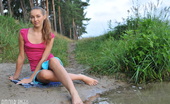 Amour Angels Laska SUNNY GIRL 107057 Super good looking slender blonde girlfriend enjoying the refreshing water in nature. Good start to become extra horny.