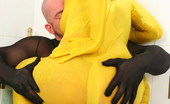 Spandex Porn Devil 107241 Yellow horny spandex dressed Devil a busty brunette is fucked from behind
