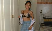 LBFM 108279 Salacious schoolgirl undressing to earn some cash to pay her tuition
