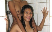 LBFM 108545 Two lovely young coeds fooling around while taking a shower together
