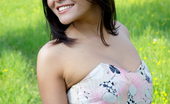 LBFM 108735 Noon doesn't wear any panties and she lifts her dress outdoors to show her assets
