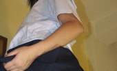 LBFM 108814 Cute Ruchi strips from her school uniform to unveil her tight private love holes
