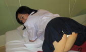 LBFM 108814 Cute Ruchi strips from her school uniform to unveil her tight private love holes
