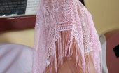 LBFM 108949 Lovely Fiona plays with her pink shawl to let us discover the most secret parts of her sexy body
