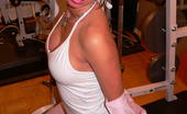 Tiffany Preston Workout Time 110808 I love working out,I work out 3 times a week to keep me in shape, in this set of picture you can enjoy watching me workout in my private gym at home.But I did not workout that long when I decided to remove my gym suit to let you discover my tight pink and