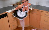 Tiffany Preston My naughty French maid outfit 110857 You will be served in this photo set guys, Enjoy watching me in my sexy Maid outfit doing intense kitchen cleanup!
