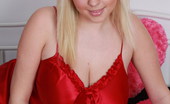 Tegan Brady 111252 Sweet Blonde Strips Out Of Her Sexy Red Nightie And Shows You Her Big Boobs
