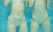 Club Seventeen Esther And Hilary 114024 Two horny lesbian teenagers swimming together in a pool
