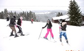 Club Seventeen Nicoletta And Linda And Betty And Lilly 114319 Four very cute teenage brunettes fucking at a ski resort
