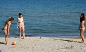 Club Seventeen Zena Little 114376 Very hot lesbian teenage girls fooling around on the beach
