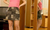 Club Seventeen Nathalie 114735 Horny teen cutie masturbates naked in front of a mirror
