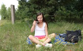 Club Seventeen Tamara 115037 Horny picknicking teenager rubs herself all over publicly
