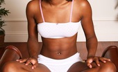 Club Seventeen Nikki 115061 Gorgeous teenage ebony babe strokes her pretty nude body
