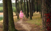 Club Seventeen Simone 115072 Very cute hiking teenage honey pleasures herself outdoors
