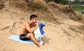 Club Seventeen Anouk 115248 Horny dude nailing a very hot teenage diver on the beach
