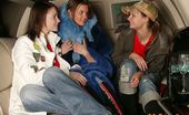 Club Seventeen Suzie Carina And Tarra White And Sweety 116368 Three lesbian teens toying their pussies in a limousine
