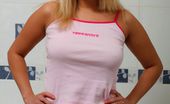 Club Seventeen 116607 Sweet chubby blonde teen spreading her tight thick pussy
