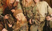 Club Seventeen Suzie Carina And Strawberry Sandy 116840 Seven army chicks pleasing their tight pussyholes together
