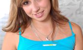 Club Seventeen 116851 Innocent teenage brunette cutie showing her puffy nipples
