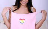 Club Seventeen Irini 117177 Brunette teenage girl showing her pink and wet pussyhole
