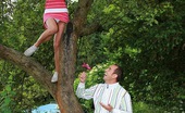 Club Seventeen Carla Cox 117352 Cute teenage blondie gets boinked while climbing a tree
