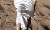 Club Seventeen Clarissa 117529 Cute natural teenage brunette goes fully naked on the beach
