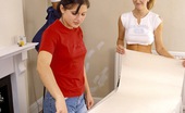 Club Seventeen Amanda And Joyce And Melanie Three cute teenage lesbians decorating their own dorm room
