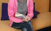 Club Seventeen Kate 118207 Making a very big dildo disappear in her wet gaping cunt
