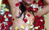 Club Seventeen Jody 118553 Cute naked teenage hottie taking a sexy flower petal bath

