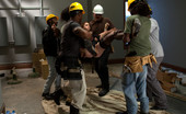 Bound Gangbangs 118807 Construction boss gets quadruple-teamed by her disgruntled employees. 
