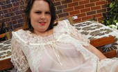BBW Sex Videos 119176 Gorgeous Chubby Chick In Blue Lace Posing
