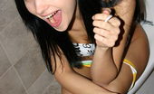 Katie Fey caught Busty Teen Model Caught Smoking
