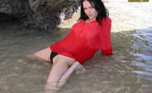 Katie Fey redblouse 119767 Busty Teen In Red Blouse

