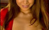Little Red Skirt Foxes.com Yurizan Beltran 121866 Natural Breasts of Woman in Red
