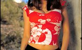 Little Tight Skirt Foxes.com Kristen Muranaga 122071 Large Breasts Asian in Short Skirt
