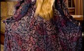Hot Blonde in Bedroom Foxes.com Ann Poll 122356 Sexy Legs Blonde in Lace Lingerie
