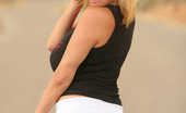 Rachel Aziani Naughty In Nature 123111 I Was Driving On This Lonely AZ Highway And Found The Perfect Opportunity To Strip Out Of My Short Shorts And Tank Top. I Was Super Careful To Watch For Cars, However I Did Get Caught Up 