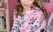 Little April 123524 Gets Home From Play And She Gets Very Horny!
