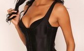 Alluring Vixens Anne 123879 Vixen Annes Huge Boobs Barely Can Stay In Her Tight Black Corset Top
