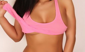 Alluring Vixens Maria 123910 Sexy Vixen Maria Teases In A Bright Pink Tanktop And Cute Little Panties
