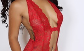 Alluring Vixens Bonus Vixens 124017 Sexy Asian Vixen Michelle Shows Off In A Skimpy Red Lace Outfit That Barely Covers Her Perfect Body

