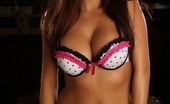 Alluring Vixens Candace 124033 Perfect Vixen Candace Shows Off In A Sexy Matching Bra And Panties With Pink Ruffles
