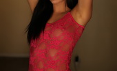 Alluring Vixens Ashlin 124038 Stunning Vixen Babe Ashlin Shows Off Her Round Tight Ass As She Strips Out Of Her Sexy Red Lace Outfit
