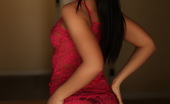 Alluring Vixens Ashlin 124038 Stunning Vixen Babe Ashlin Shows Off Her Round Tight Ass As She Strips Out Of Her Sexy Red Lace Outfit
