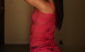Alluring Vixens Ashlin 124038 Stunning Vixen Babe Ashlin Shows Off Her Round Tight Ass As She Strips Out Of Her Sexy Red Lace Outfit
