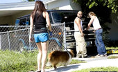 MILF Soup 127086 So This Is Deal, Chevy Was Fixing His Car When Suddenly His New Neighbor Walked By Walking Her Dog. Chevy Couldnt Take His Eyes Off Raquel, But Suddenly, Raquels Dog Decided To Pee In Chevys Yard.
